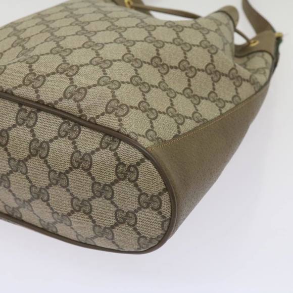 GUCCI GG Supreme Web Sherry Line Shoulder Bag PVC Beige 41 02 034 Auth ep3406 - Picture 12 of 16